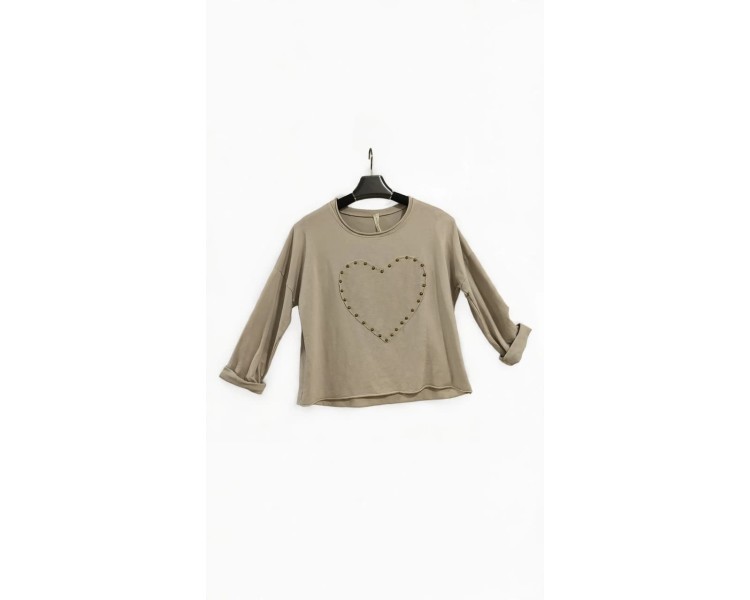 Camiseta algodón con corazón